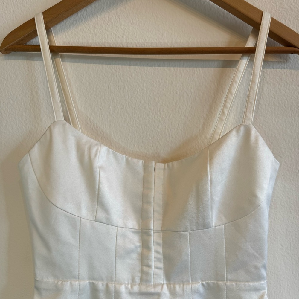 Lovers & Friends Troy Mini White Satin Dress XS - Picture 4 of 11